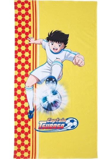 Hobby Çocuk Figürlü Plaj Havlusu Sarı Kırmızı 75X140