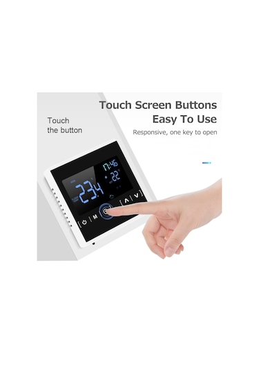 Termostat Mh-1822d-wıfı Ev Zemin Isıtma Lcd Akıllı Otomatik Dijital Ekran 6 Mod Sabit Sıcaklık Termostat Kontrol Tablosu