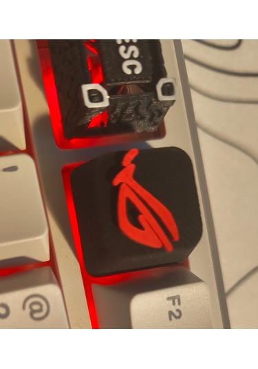 Rog Logolu Özel Keycap 3'lü Set Mekanik Klavye Tuş Takımı Asu
