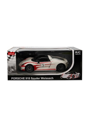 70710 1:14 Uzaktan Kumandalı Porsche 918 Spyder Weissach Işıklı Araba 32 Cm