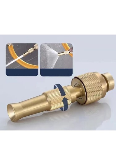 Ayarlanabılır Basınçlı Hortum Başlığı Gold - 9057733322344do