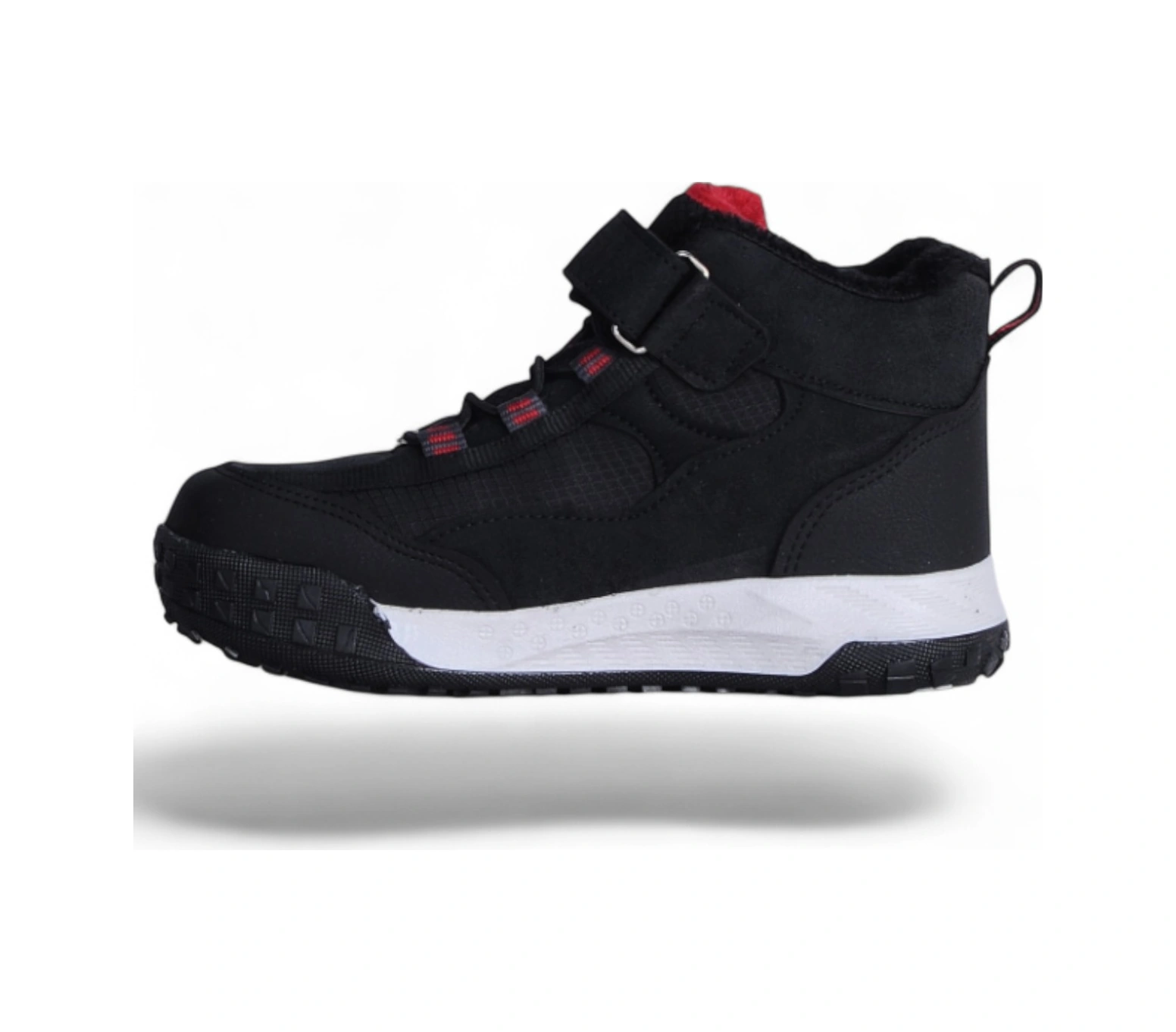 Visco 064 Siyah-kırmızı Erkek Çocuk Kışlık Bot Ayakkabı Siyah