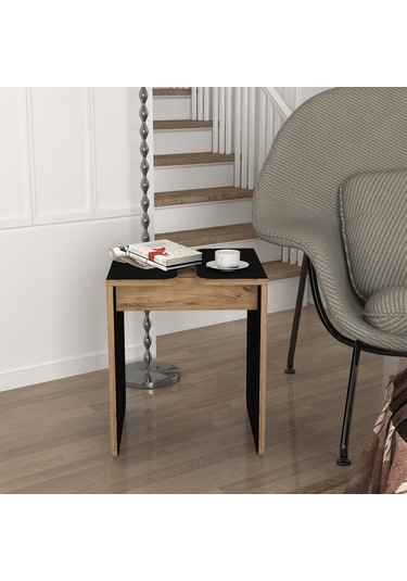 Dekorister Gieza Yan Sehpa Siyah-atlantikçam