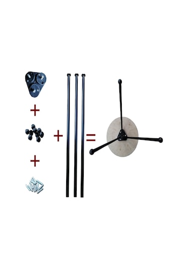 50 Cm Metal Boru Ayak Kütük Masa Orta Sehpa Zigon Ayağı 1 Adet