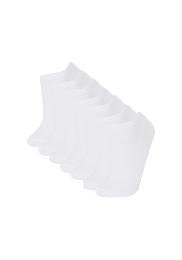 DeFacto Kadın 7'li Pamuklu Patik Çorap E9985AXNSWT1