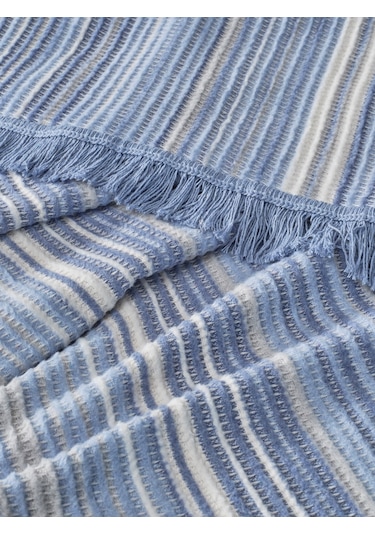 Vicuna Home Softy Pamuklu Tv Battaniyesi -kot Mavi