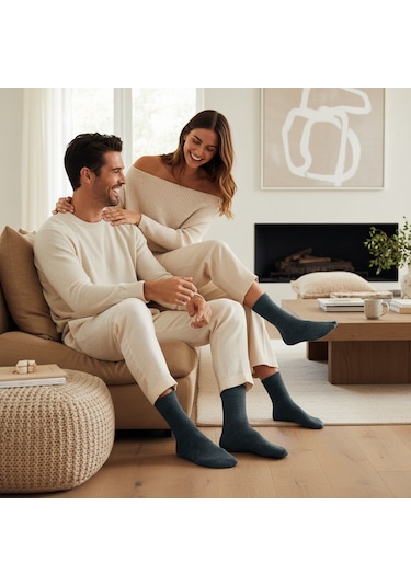 Gost Liria -premium Bambu Erkek Çorap Çok Renkli 3 Lü Özel Paket Çok Renkli