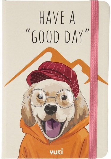 Desenli Sert Kapak Lastikli Defter A6 Turuncu