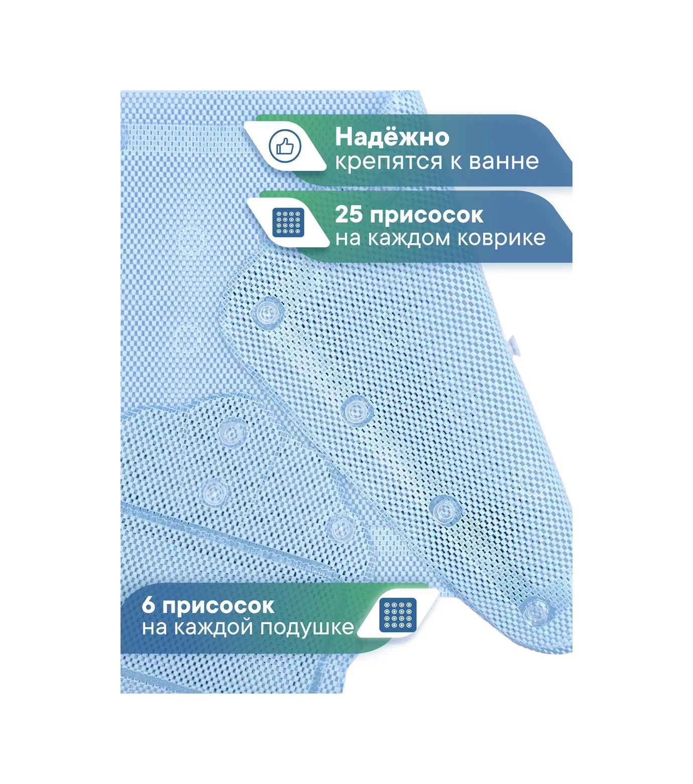 Vılına Banyo Seti Paspas Ve Yastık 200291582 Mavi