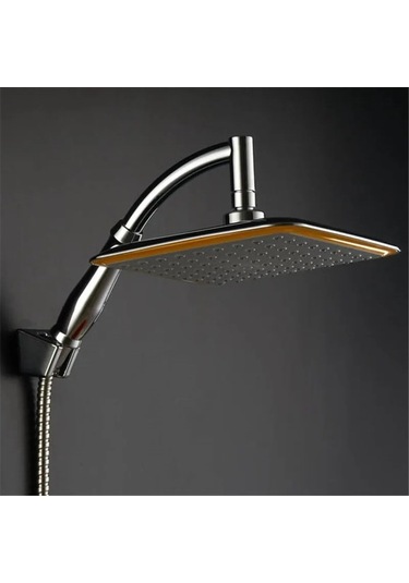 Maoyaya 9 İnç 360 Derece Dönebilir Banyo Yağmur Duş Başlığı Abs Krom Çok Renkli Çok Renkli