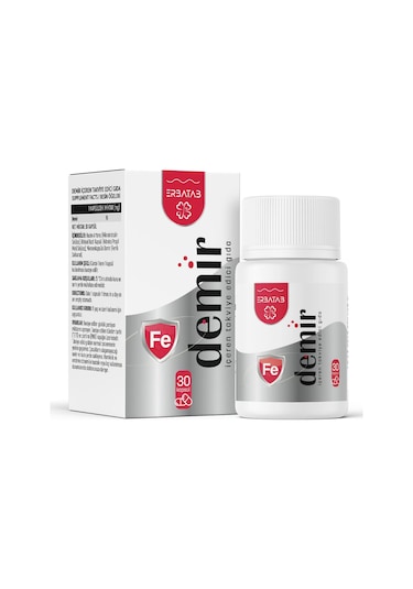 Erbatab Demir İçeren Takviye Edici Gıda 30 Kapsül