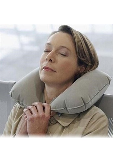 Sıladanal Seyahat Yolculuk Uyku Boyun Yastığı Ergonomik Ortopedik Yastık Siyah