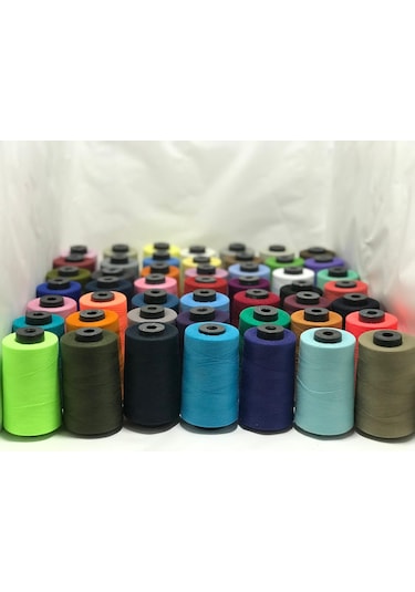 Dikiş İplik 49'lı Set Dikiş İpliği 120 No 5000m Polyester