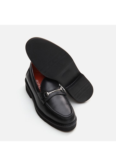 Hotiç Hakiki Deri Siyah Kadın Loafer 01ayh291730a100 Siyah