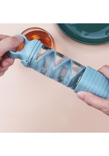 Springsun Mutfakta Kullanan, Hızlı Dondurma Ve Kolay Çıkarma Özelliği, Pp+silikon Malzeme, Mavi Rengi, 350 Ml Kapasiteli Buzluk Formu Çok Renkli