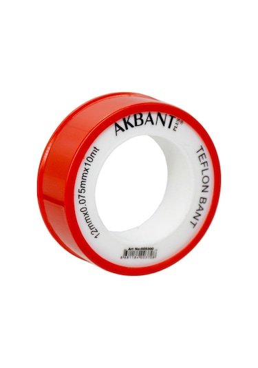 Akbant 505300 Teflon Bant 12mm X 0 075mm X 10mt