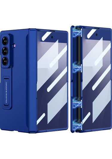 Galaxy Uyumlu Z Fold 7 Kılıf M-magnet Kılıf Lacivert