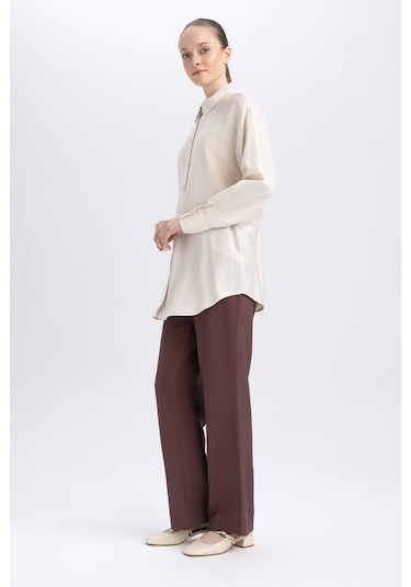 Defacto Relax Fit Pantolon B1548AX23HSBN166 Kahverengi