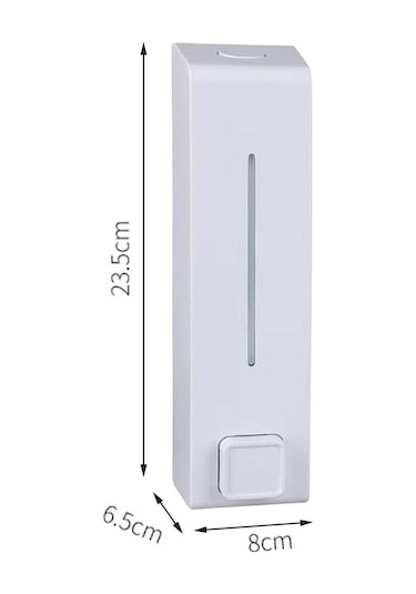 Suntek 600ml Sabunluk Duvara Monte Banyo Duş Şampuanı Otel Beyaz