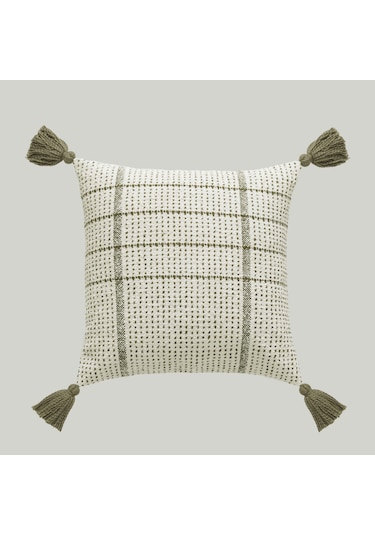 Linens Coze Kırlent Kılıfı 50x50 Cm Hardal Yeşil