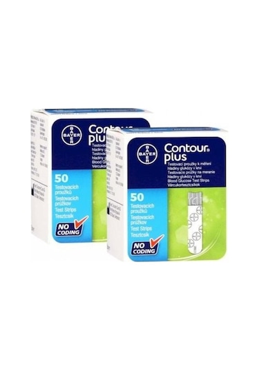 Contour Plus Kan Şekeri Ölçüm Stribi 2 Kutu 100 Adet