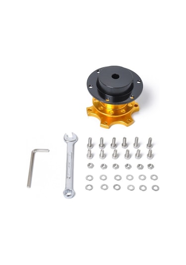 Sones Evrensel Alüminyum Araba Direksiyon Hızlı Bırakma Hub Yarış Adaptörü Snap Off Boss Kiti