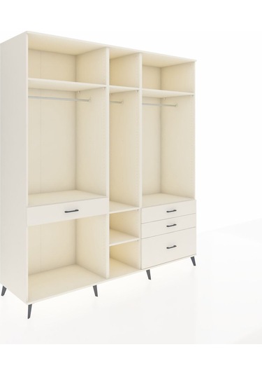 Kronos Dolap 7 Raflı 4 Çekmeceli 3 Askılı 220x59x243 Aytaşı-aytaşı/aytaşı Aytası/aytası