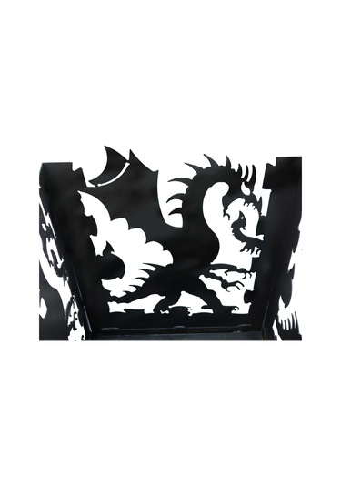 Dragon Açık Hava Bahçe Şöminesi Siyah
