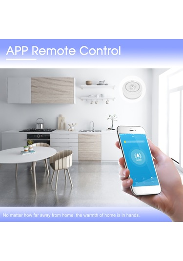 Geekyou 3'lü Akıllı Wifi Alarm: Sıcaklık Nem Sensörü, 100db Sesli Uyarı, Alexa/google Home Desteği