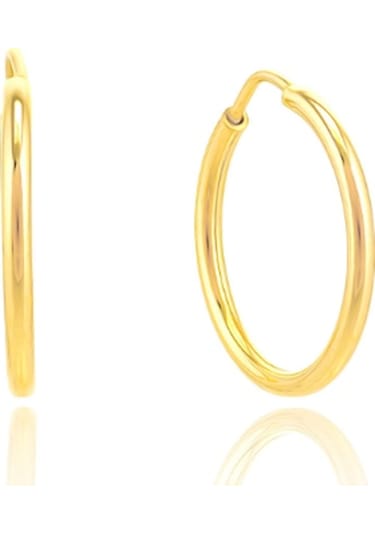 Moom Mücevherat Kadın 14 Ayar Altın Halka Küpe N11.15502