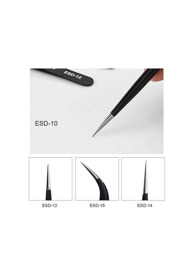 6 Çeşit Vetus Hassas Elektronik Cımbız Seti Antistatik Çelik