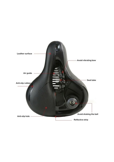 Dinosaurs Store Geniş Bisiklet Eyeri - Siyah Altın