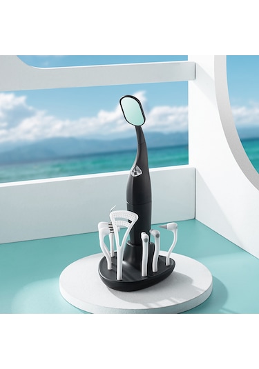 Vkemall "8 Başlıklı Led Işıklı Diş Temizleme Cihazı - 3 Titreşim Modu Ve Taşıma Kılıfı"