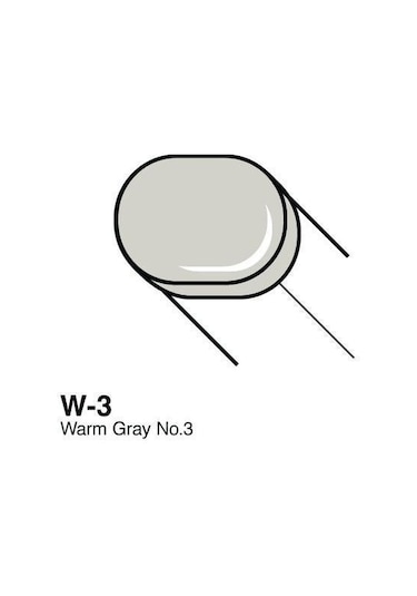 Copic Sketch Marker - W3 - Warm Gray