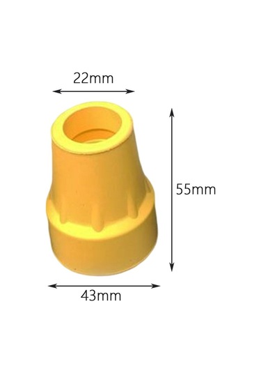 Suntek Baston Uçları Koltuk Değnekleri Sarı 4'lü
