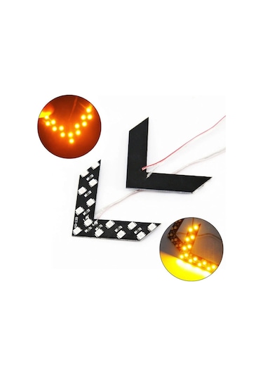 Alfa Romeo 75 Uyumlu Ayna Gündüz Ledi Amber Renk 14 Led'li Fs