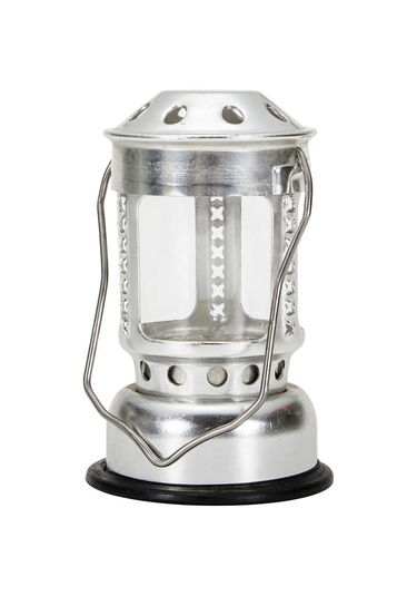 Gümüş Taşınabilir Mum Fener Gece Balıkçılığı Asılı Açık Kamp Y27407sr Gümüş Gümüş