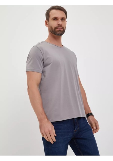 Awer Premium Pamuklu Tişört 214704962 Gri