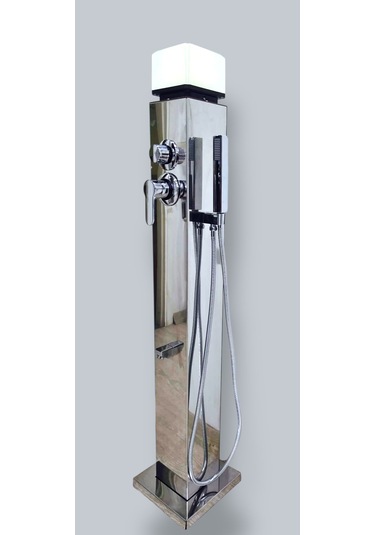 Allimo 304 Paslanmaz Led Aydınlatmalı Bahçe Ve Havuz Duşu