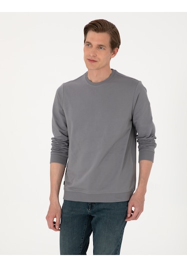 Pierre Cardin Erkek Gri Sweatshirt 50314054-vr024 Gri