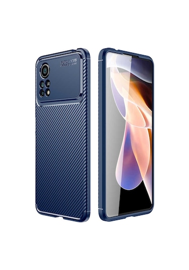 Xiaomi Poco X4 Pro 5G Kilif Karbon Silikon Case Kapak 553324453