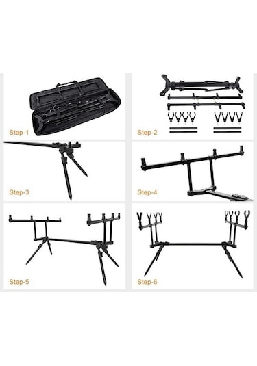 Captain 7646 Carp Sehpa Alarm Swinger 4lü Combo Set