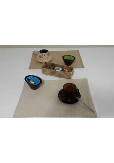 Amerikan Servis Manhatten Plain 32 x 45 Cm Açık Kahverengi - 2'li Açık Kahverengi