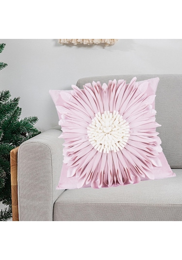 Suntek Magideal 3d Ayçiçeği Yastık Kılıfı 18 X Inç Ev Pembe