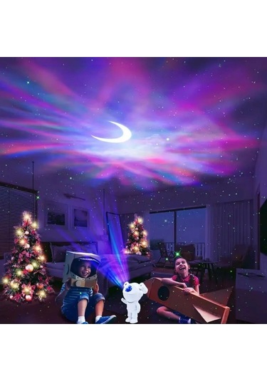 Stickerlı ,kumandalı Astronot Model Gece Lambası 5365 Çok Renkli