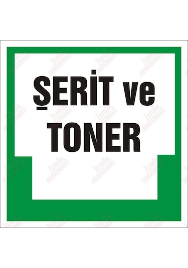 Şerit Ve Toner Levhası