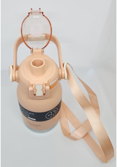 Shotay Phone Holder St-8250 Kulplu-askılı Pipetli-pipetsiz 2 Farklı Kullanım 1000ml Matara Pembe