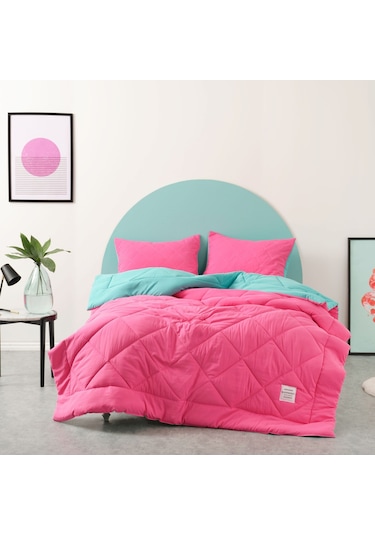 Karaca Home Smart Comfort Raspberry Çift Kişilik Yorgan Seti Fuşya