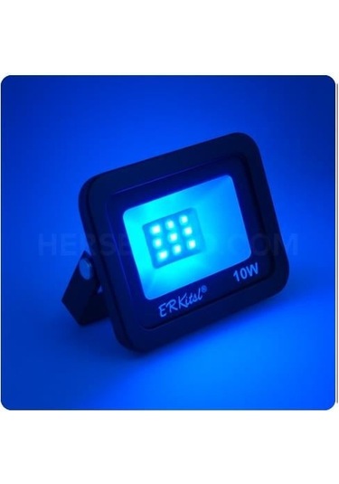Erk 10w Mavi Led Projektör 220v Erk-3710 M Mavi Işık