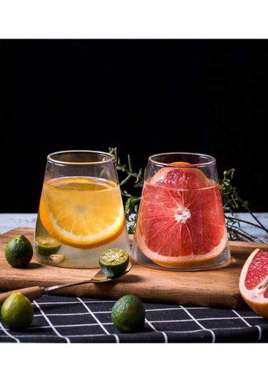 Morponi 2'li Borosilikat Magnolia Sunum Bardağı 300 Ml Şeffaf